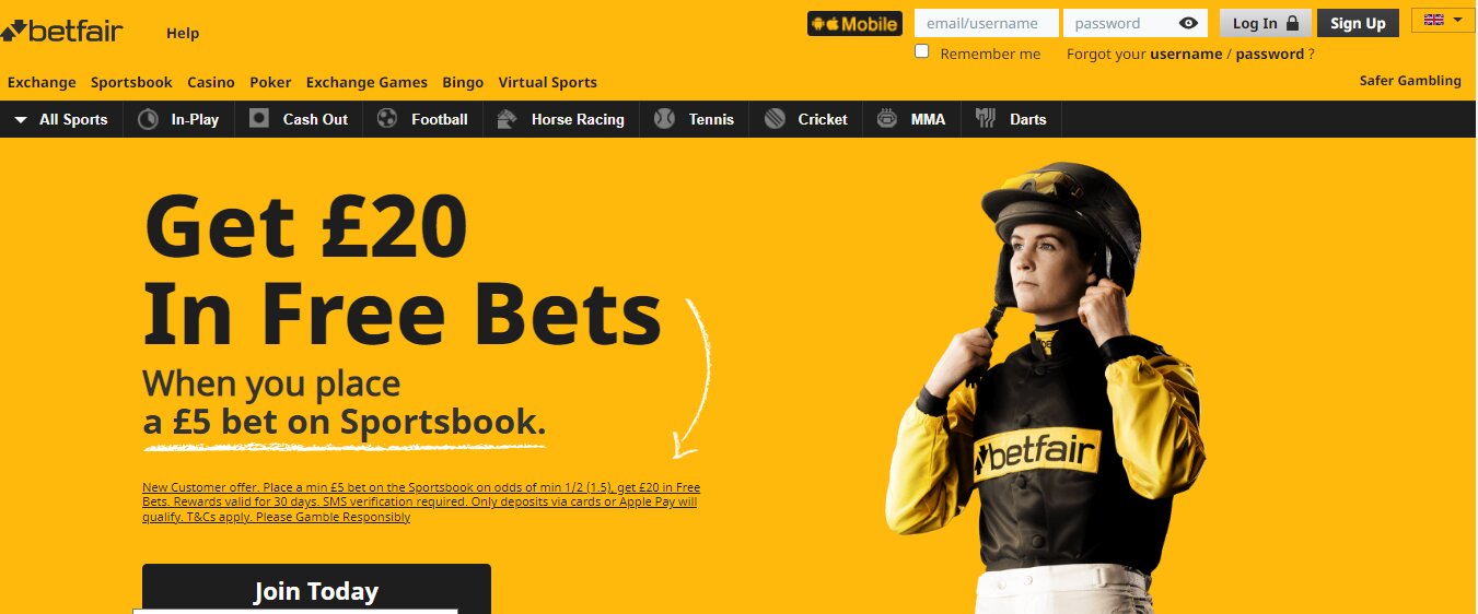 betfair betting site