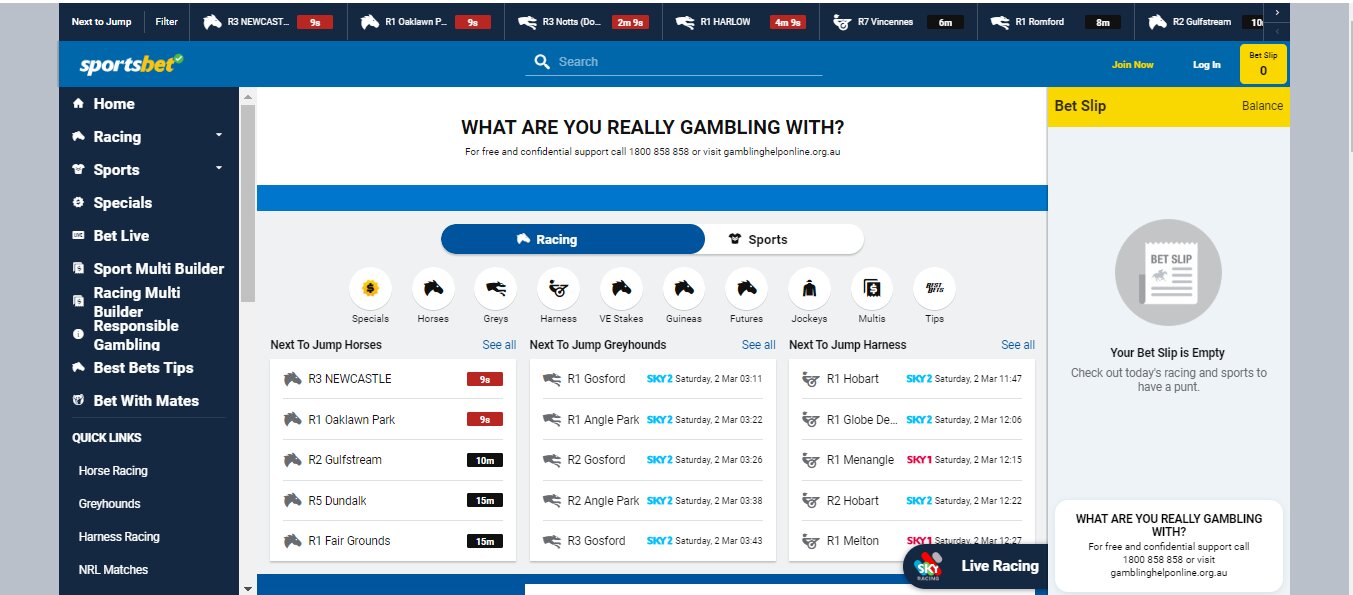 sportsbet.com.au betting site