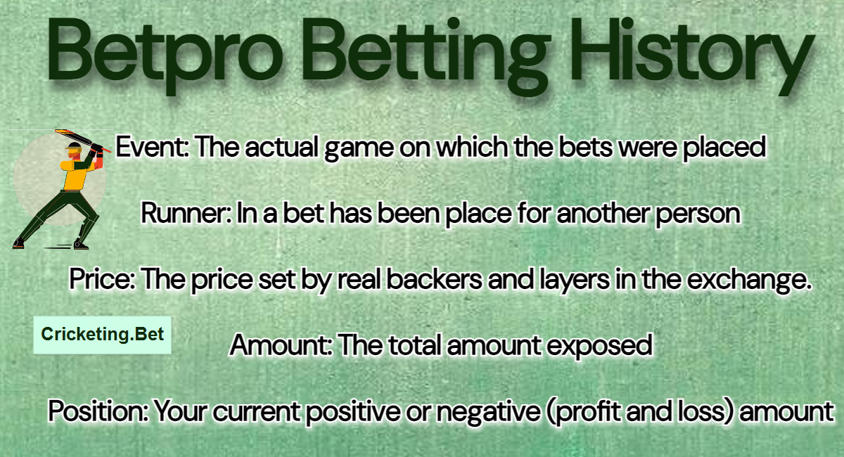 Betpro Betting History Dashboard